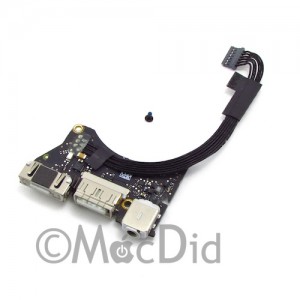 Carte connecteur courant MagSafe DC-IN MacBook Air 11" Mid 2012 923-0118 820-3213-A