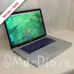 MacBook Pro 15" Late 2008 C2D 2.53Ghz 4 GO de Ram et 256 GO SSD