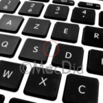 Une trace entre les touches "S" et "D"